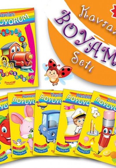 Kavramlar Boyama Seti (6 Kitap Takım)