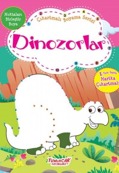 Dinozorlar-Çıkartmalı Boyama Serisi