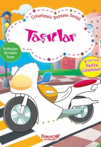 Taşıtlar-Çıkartmalı Boyama Serisi