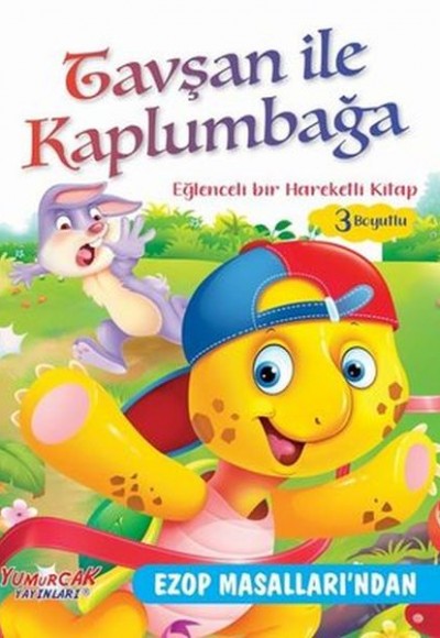 Tavşan İle Kaplumbağa - Eğlenceli Bir Hareketli Kitap 3 Boyutlu