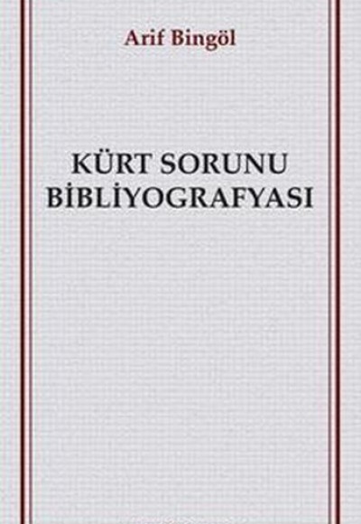 Kürt Sorunu Bibliyografyası