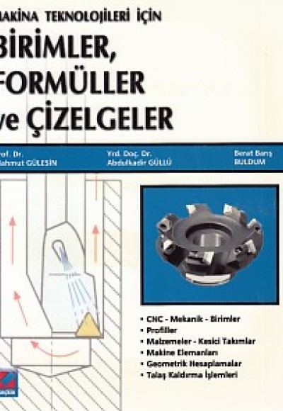 Makina Teknolojileri İçin Birimler, Formüller ve Çizelgeler