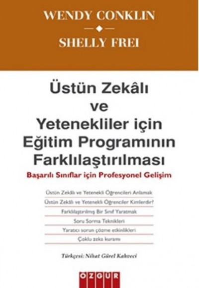 Üstün Zekalı ve Yetenekliler için Eğitim Programının Farklılaştırılması