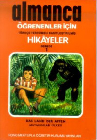 Almanca Türkçe Hikayeler Derece 1 Kitap 3 Maymunlar Ülkesi