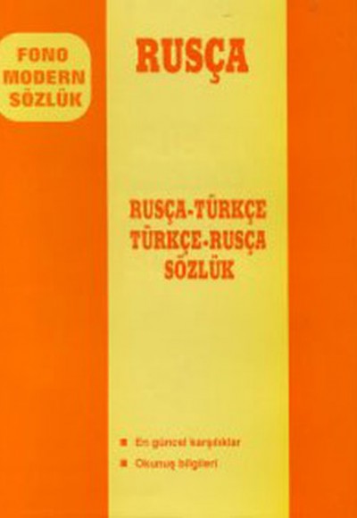 Rusça Türkçe Türke Rusça Modern Sözlük