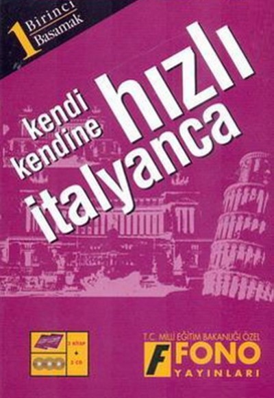 Kendi Kendine Hızlı İtalyanca 1.Basamak 2 Kitap 3 CD