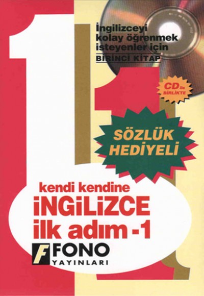 Kendi Kendine İngilizce İlk Adım 1. Kitap CDli (Sözlük Hediyeli)