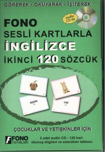 Sesli Kartlarla İngilizce İkinci 120 Sözcük Cdli