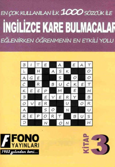 İngilizce Kare Bulmacalar 3