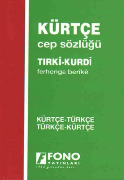 Kürtçe Türkçe Türkçe Kürtçe Standart Sözlük Cep