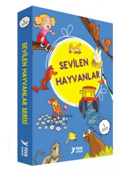 Sevilen Hayvanlar Serisi 1. Sınıf Düz Yazılı 10 Kitap