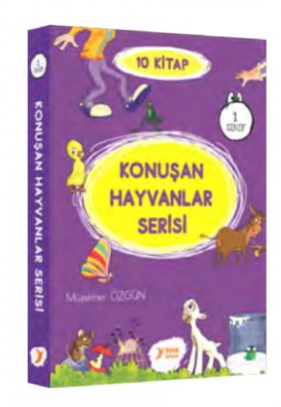 Konuşan Hayvanlar Serisi 1. Sınıf Renkli Heceli 10 Kitap