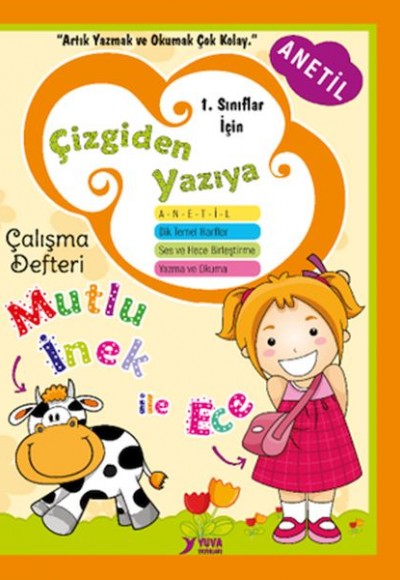 Çizgiden Yazıya Çalışma Defteri-Dik Temel Harflerle