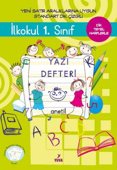 1. Sınıf Yazı Defteri Standart Dik Çizgili - Büyük Boy
