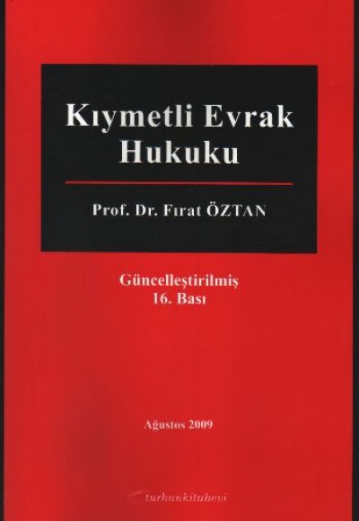 Kıymetli Evrak Hukuku