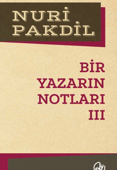 Bir Yazarın Notları 3