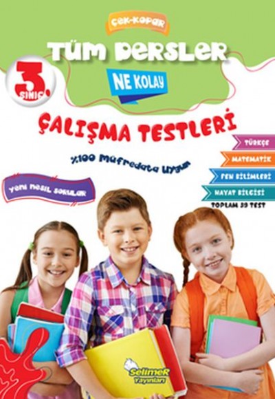 3. Sınıf Tüm Dersler Çek-Kopar Ne Kolay Çalışma Testleri