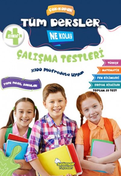 4. Sınıf Tüm Dersler Çek-Kopar Ne Kolay Çalışma Testleri