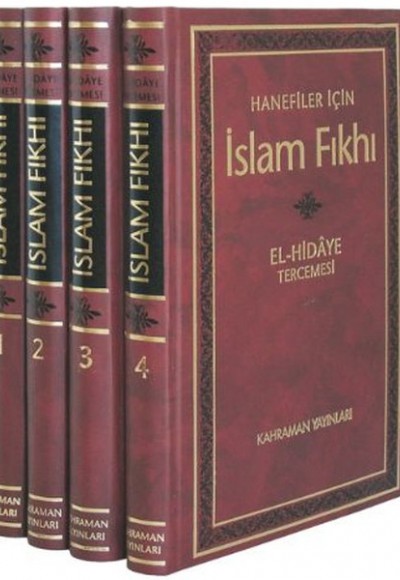 İslam Fıkhı / El-Hidaye Tercemesi (4 Cilt Şamua Kağıt)