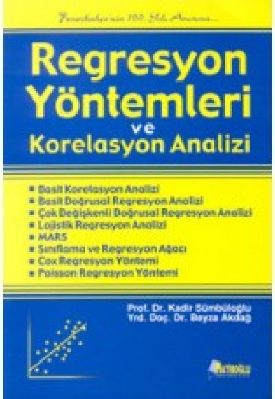 Regresyon Yöntemleri ve Korelasyon Analizi