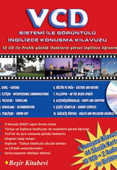 VCD Sistemi ile Görüntülü İngilizce Konuşma Kılavuzu (12 CD ile)