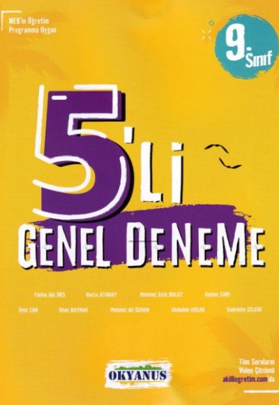 Okyanus 9. Sınıf 5'li Deneme (Yeni)