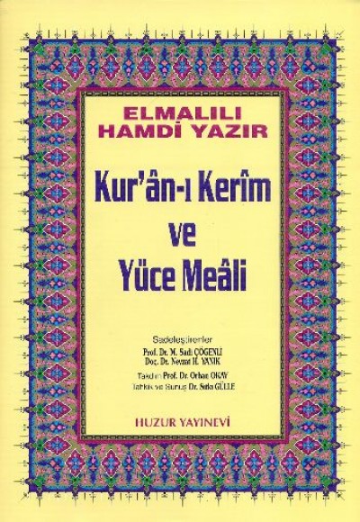 Kuranı Kerim ve Yüce Meali Orta Boy (Sarı)