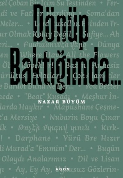 Dönüp Baktığımda