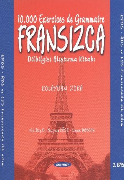 Fransızca Dilbilgisi Alıştırma Kitabı  10.000 Exercices de Grammaire