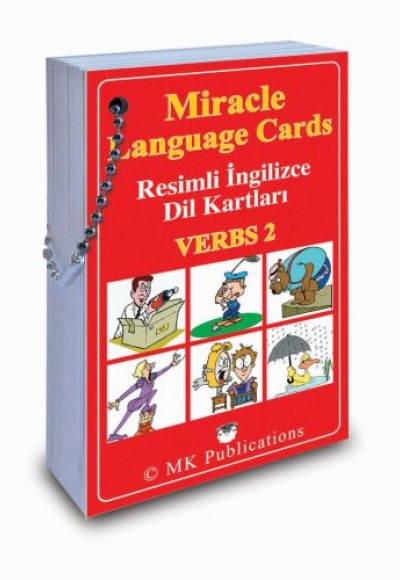 Miracle Language Cards Verbs 2 - Resimli İngilizce Dil Kartları
