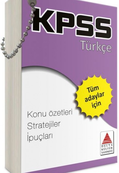 Delta Kültür KPSS Türkçe Strateji Kartları