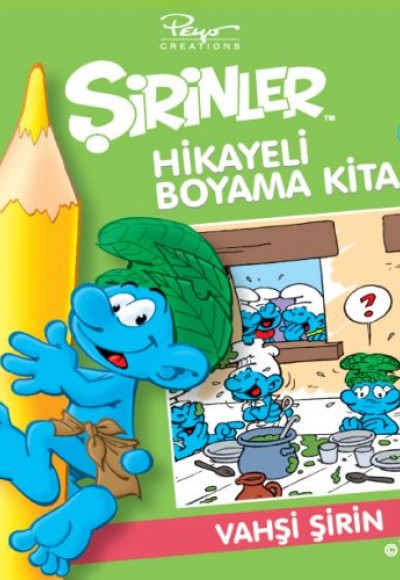 Şirinler Hikayeli Boyama Kitabı 4 - Vahşi Şirin