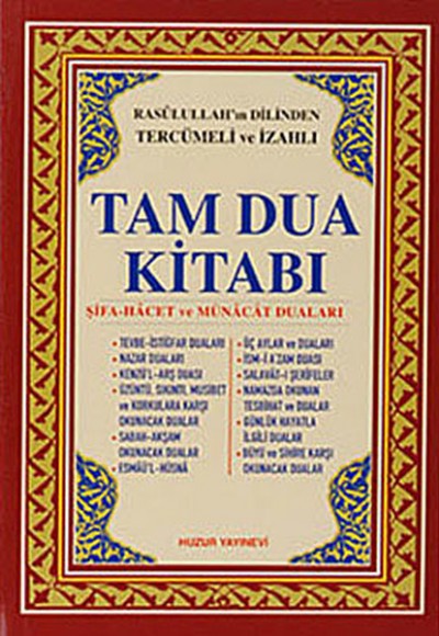 Tam Dua Kitabı Ciltli (Kod 018)