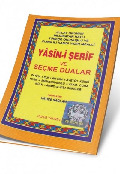 Huzur Seçme Dualı Yasin-İ Şerif Cep Boy