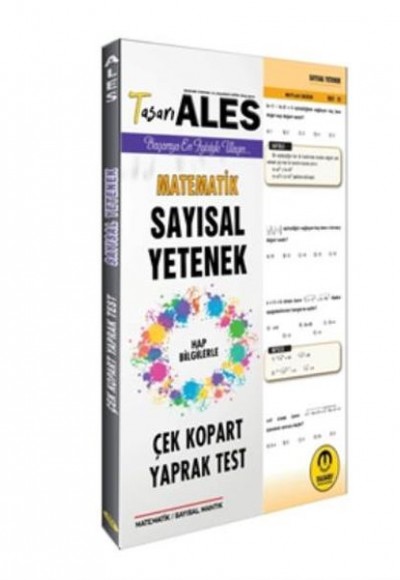 Tasarı 2020 ALES Sayısal Yetenek Matematik Çek Kopart Yaprak Test