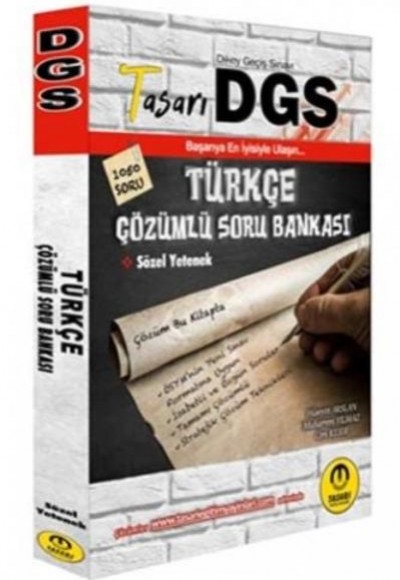 Tasarı 2020 DGS Türkçe Çözümlü Soru Bankası