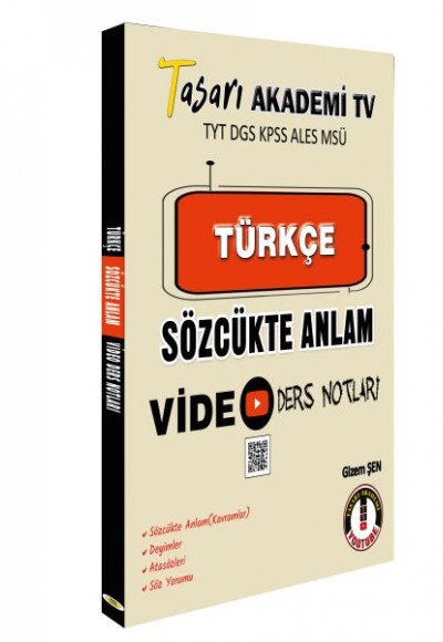 Tasarı DGS Türkçe Sözcükte Anlam Video Ders Notları