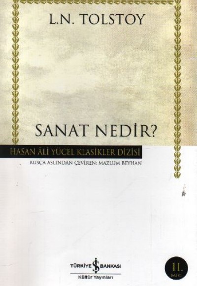 Sanat Nedir? - Hasan Ali Yücel Klasikleri (Ciltli)