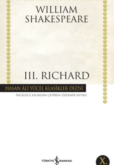 III. Richard - Hasan Ali Yücel Klasikleri