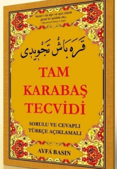 Kur'an-ı Kerim Elifbası  Tam Karabaş Tevcidi İlaveli (Orta Boy Kod:046)