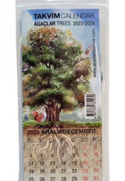Akademi Çocuk 73x16 cm Trees 2022-2023 Takvim