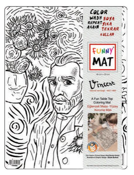 Funny Mat - Vıncent Van Gogh 30 X 40 Cm