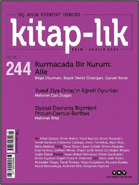 Kitap-lık Dergisi Sayı: 244 Ekim - Aralık 2026