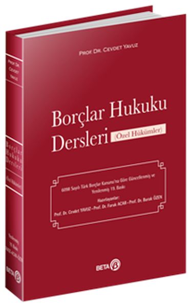 Borçlar Hukuku Dersleri (Özel Hükümler)