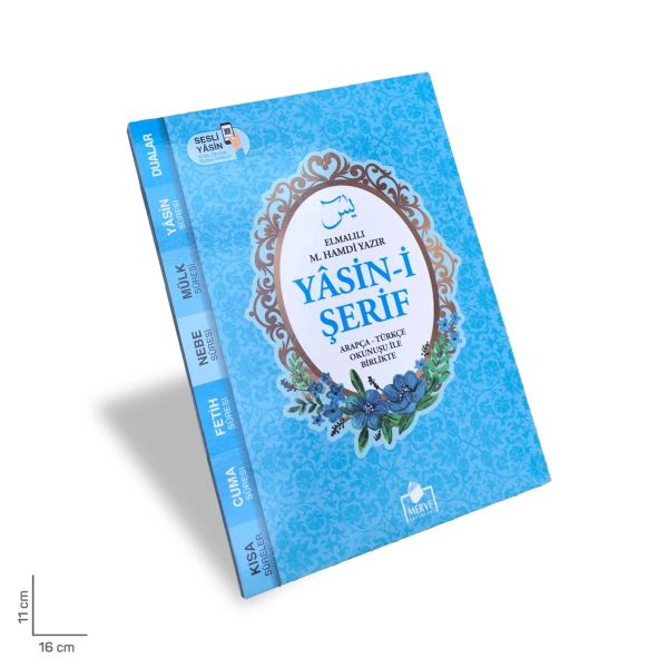 Yasin-i Şerif Arapça - Türkçe Okunuşu İle Birlikte - Mavi Kapak