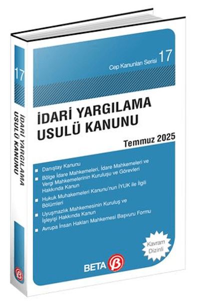 Cep Kanunları Serisi 17 - İdari Yargılama Usulü Kanunu (Yeni)