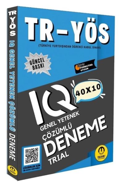 Tasarı TR YÖS IQ 40X10 Çözümlü Deneme