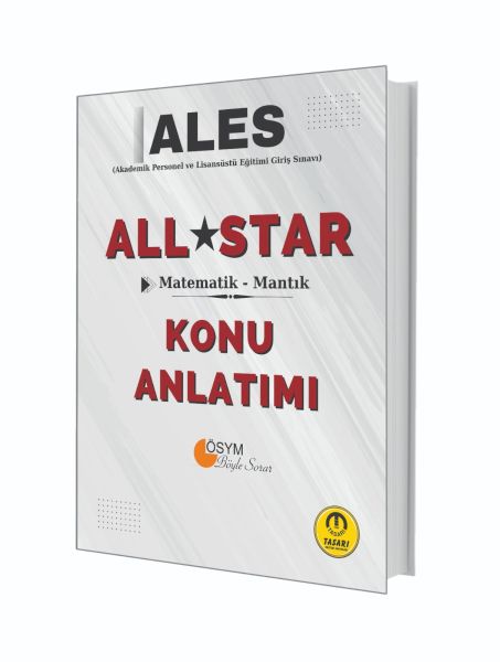 Tasarı Yayınları ALES All Star Sayısal Yetenek Matematik Mantık Konu Anlatımı