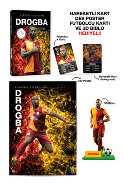 Drogba - Sahanın Yıldızları - 3D Biblo Hediyeli!