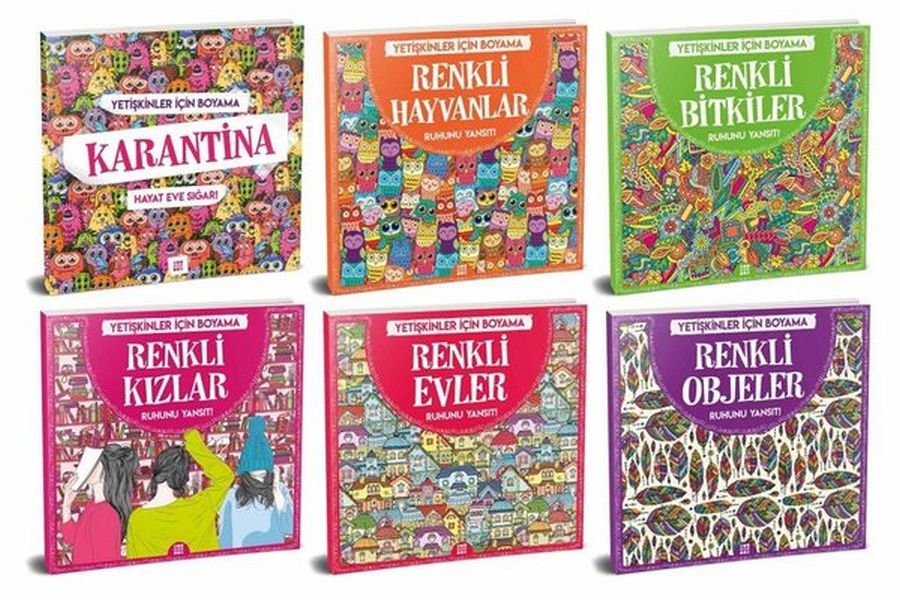 Yetişkinler İçin Boyama Seti 6'lı
